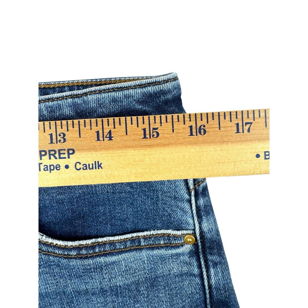 Kut from the Kloth Charlotte Jeans 6 High Rise Culotte Medium Wash Denim Casual - Picture 5 of 9
